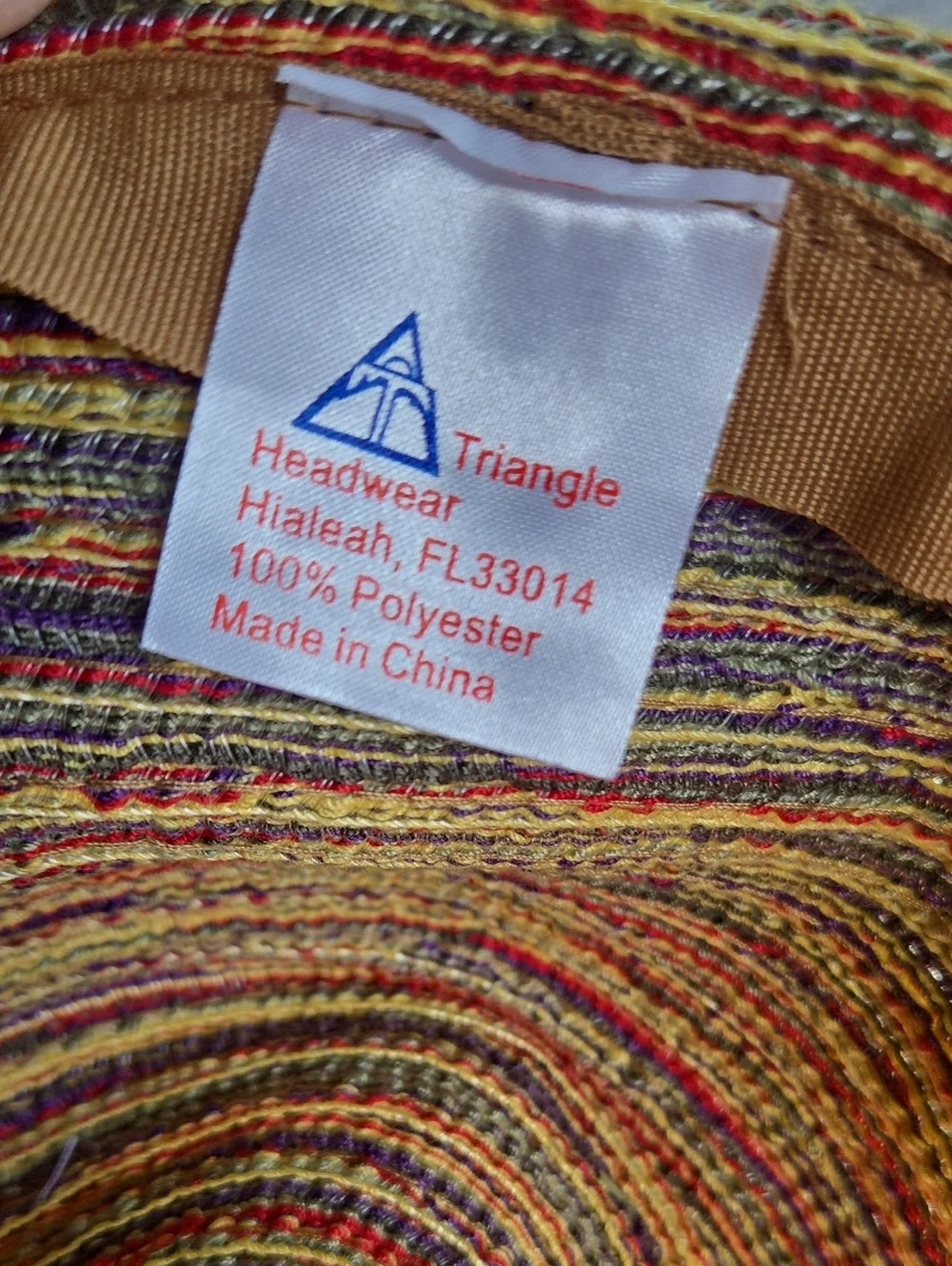 Triangle Headwear Rainbow Fedora